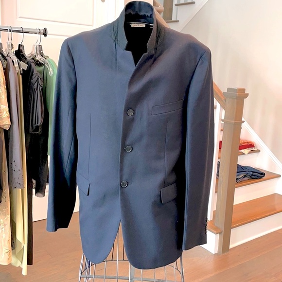 MARNI men’s blazer jacket black/blue Italy 54